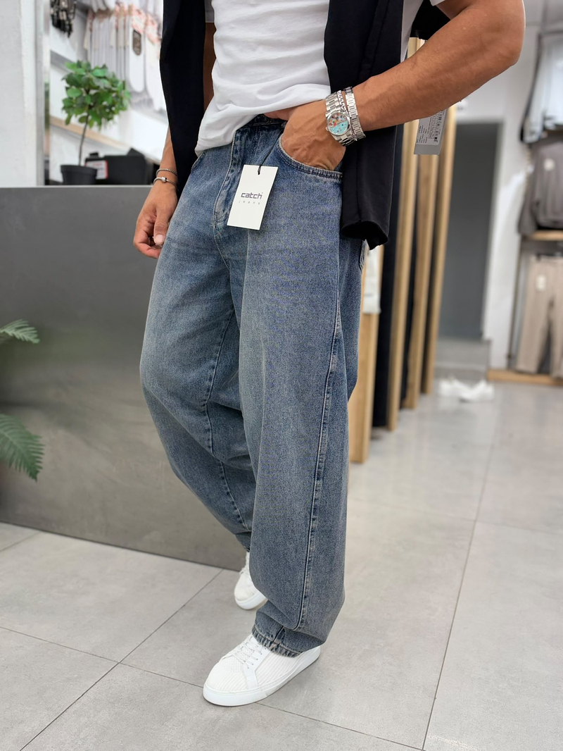 Catch Baggy Jeans Mavi