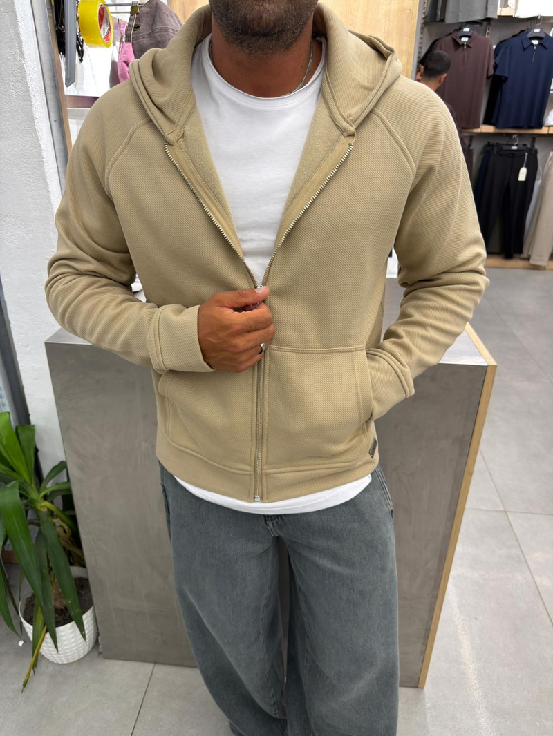 Catch Kapşonlu Sweatshirt Bej