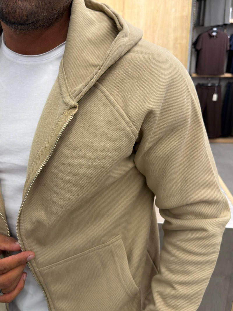 Catch Kapşonlu Sweatshirt Bej