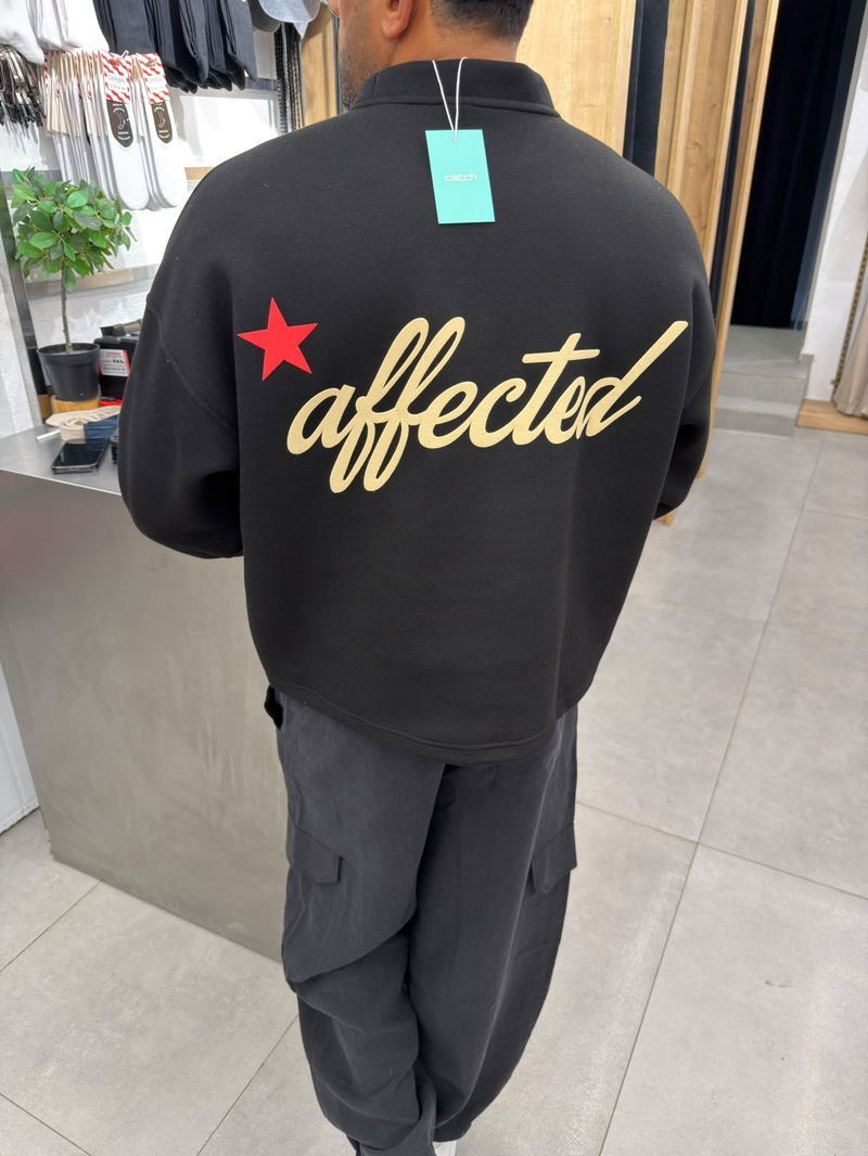 Catch Panda Kumaş Yüksek Kalite Sweat Siyah