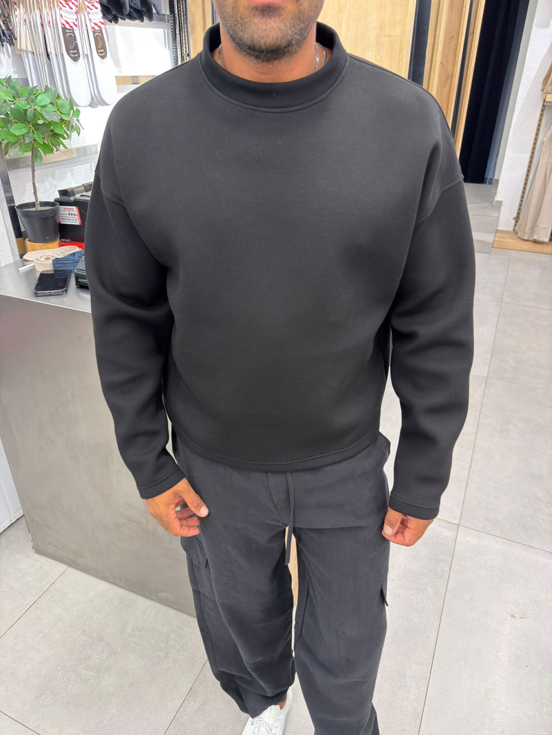 Catch Panda Kumaş Yüksek Kalite Sweat Siyah