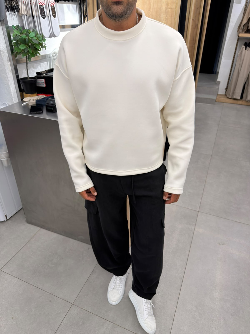 Catch Panda Kumaş Yüksek Kalite Sweat Ekru