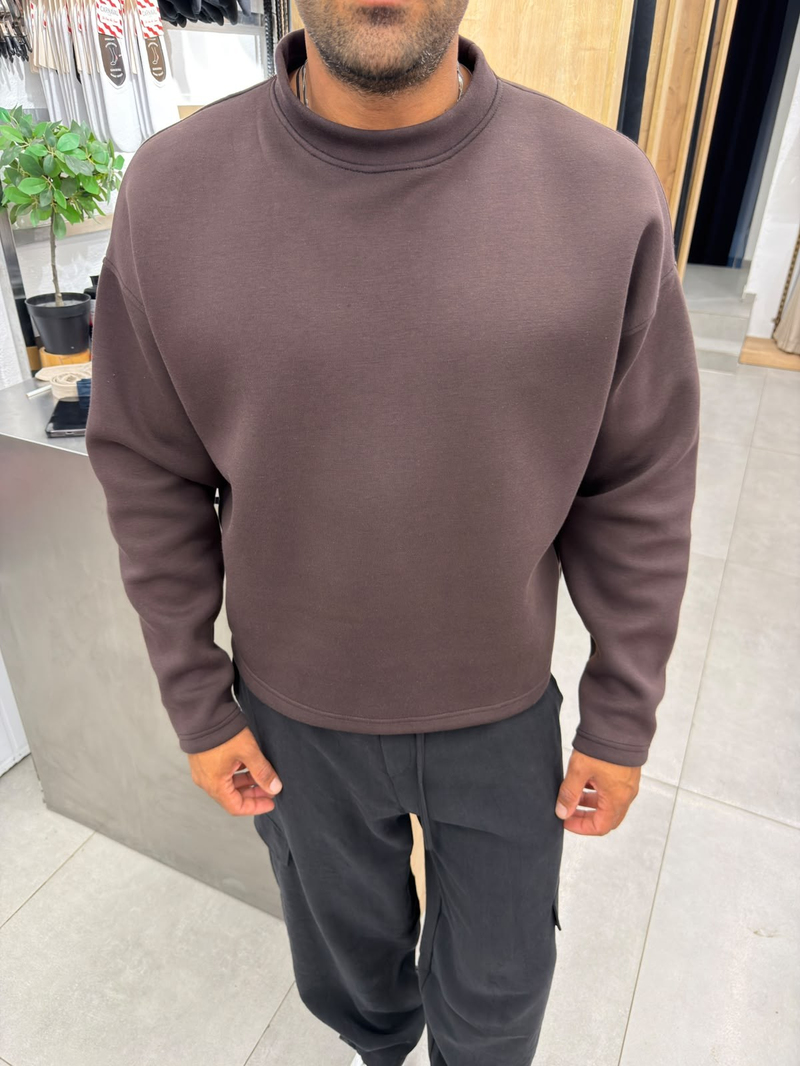 Catch Panda Kumaş Yüksek Kalite Sweat Kahve