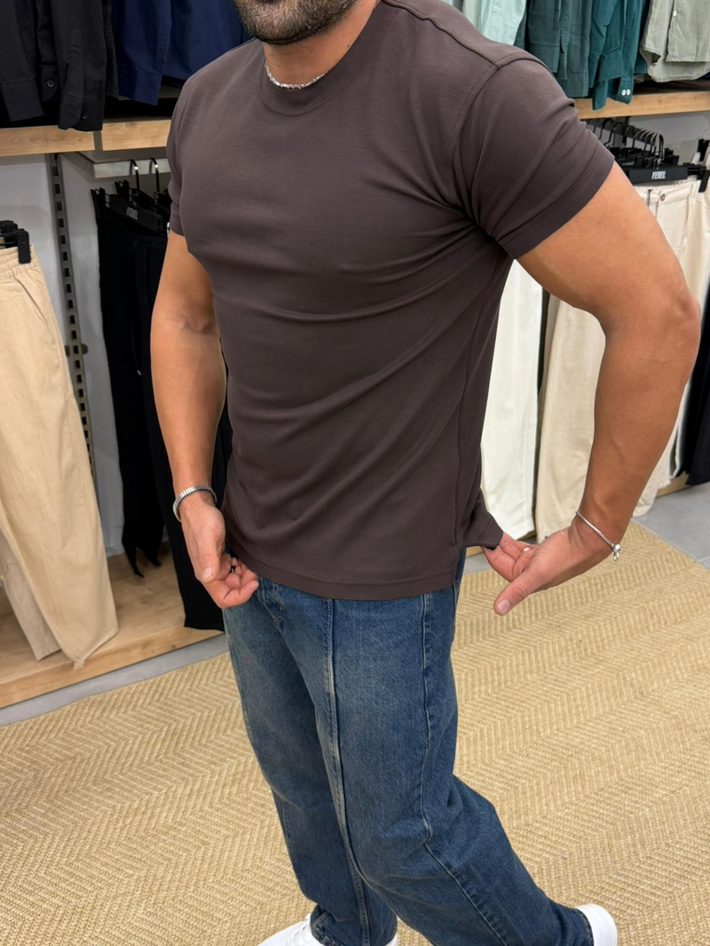 Ferel Modal Tshirt Kahve