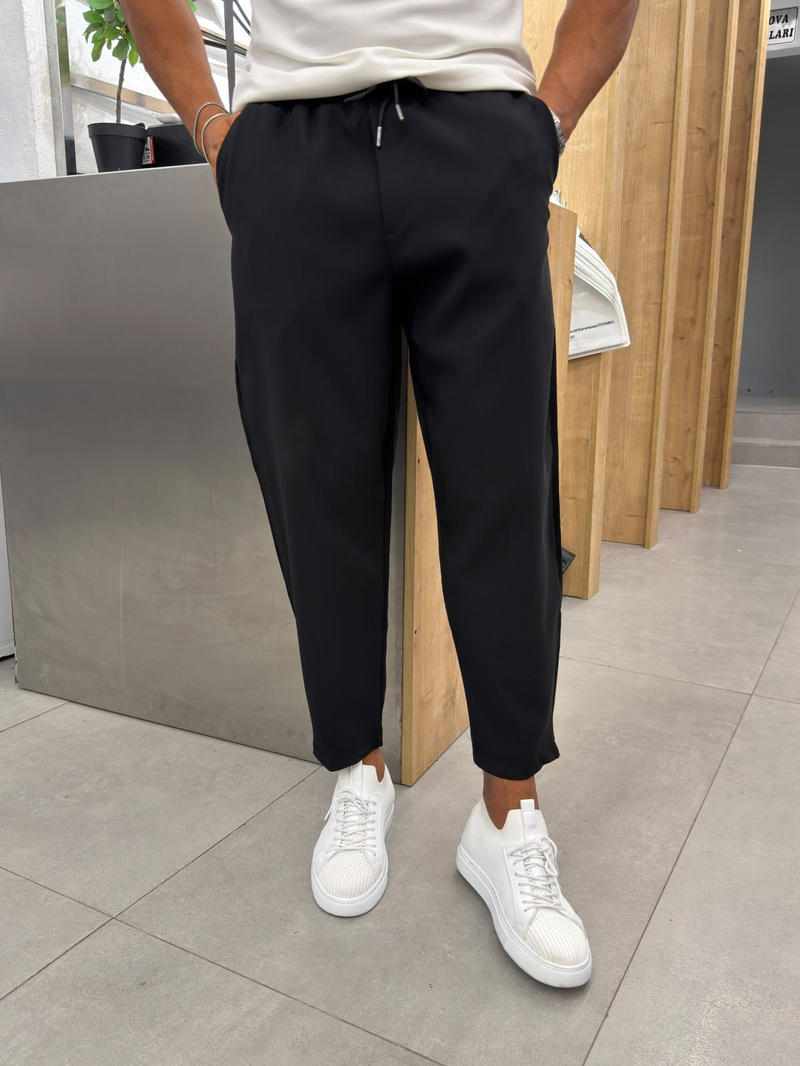 Marrakech Boyfriend Kalıp Jogger Pantolon Siyah