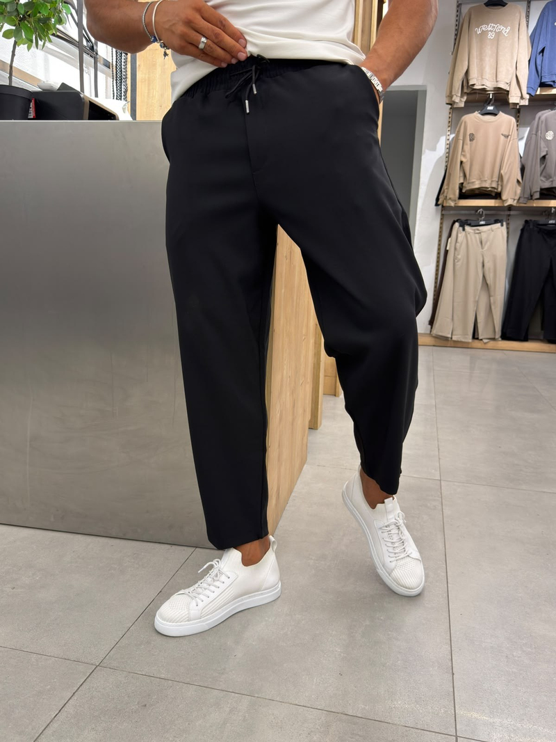 Marrakech Boyfriend Kalıp Jogger Pantolon Siyah