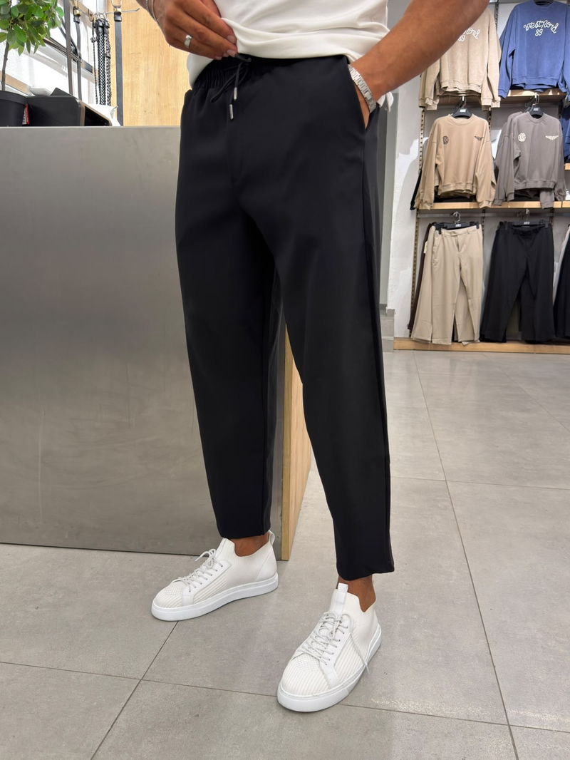 Marrakech Boyfriend Kalıp Jogger Pantolon Siyah