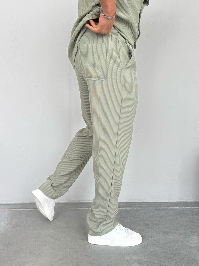 Marrakech Fitilli Baggy Pantolon Haki