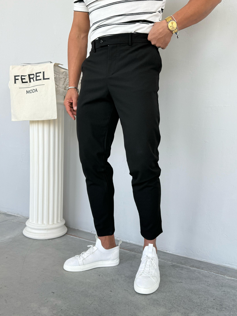 Slimfit Kumaş Pantolon Siyah