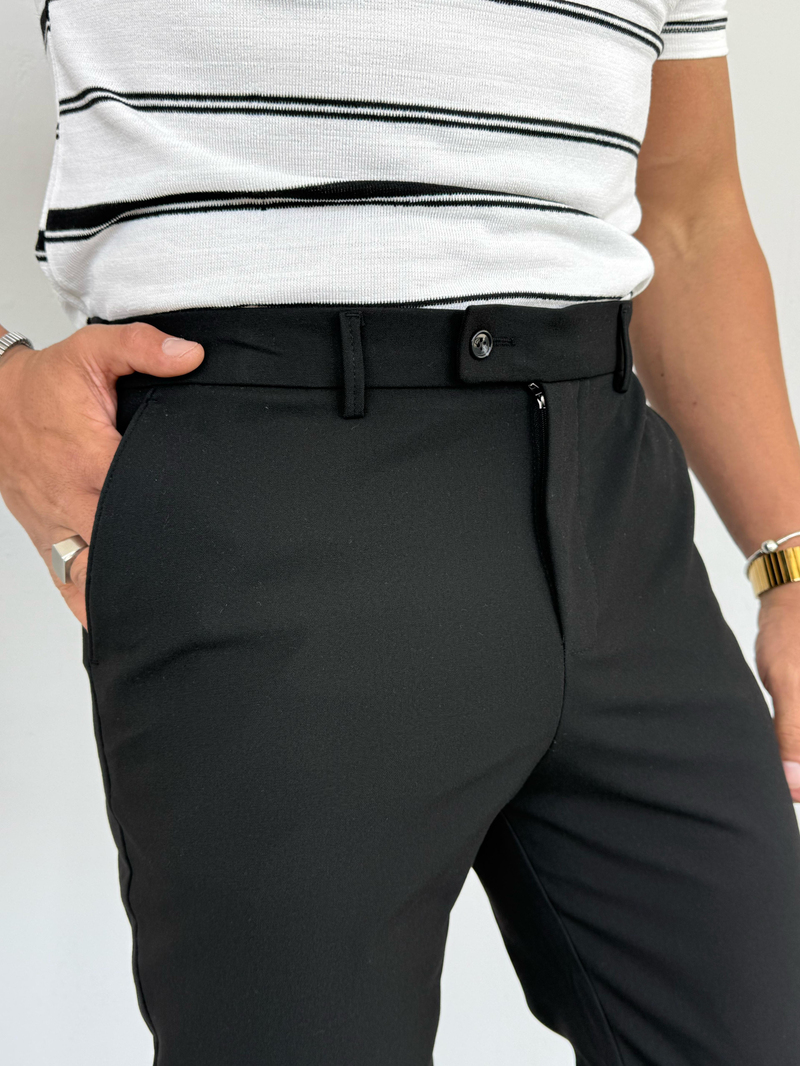 Slimfit Kumaş Pantolon Siyah