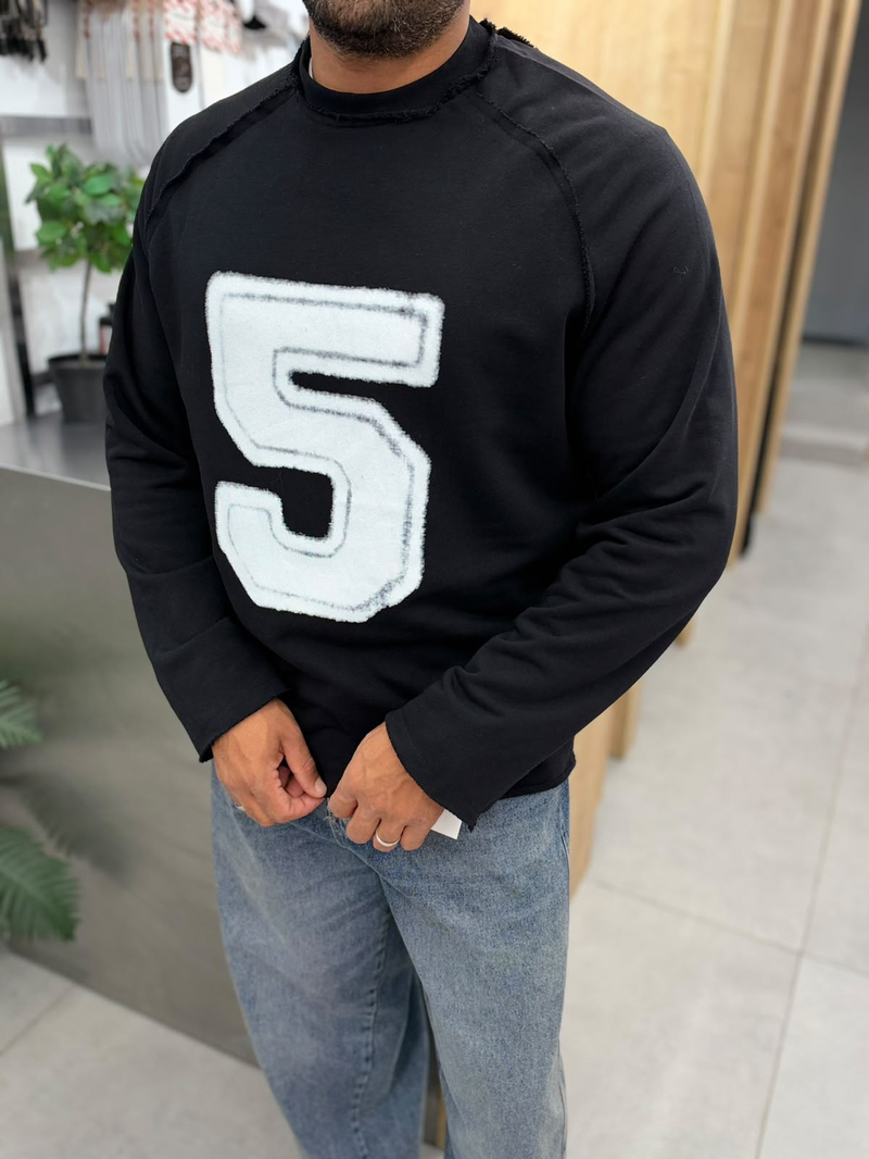 Vamos 5 Numaralı Sweat Siyah