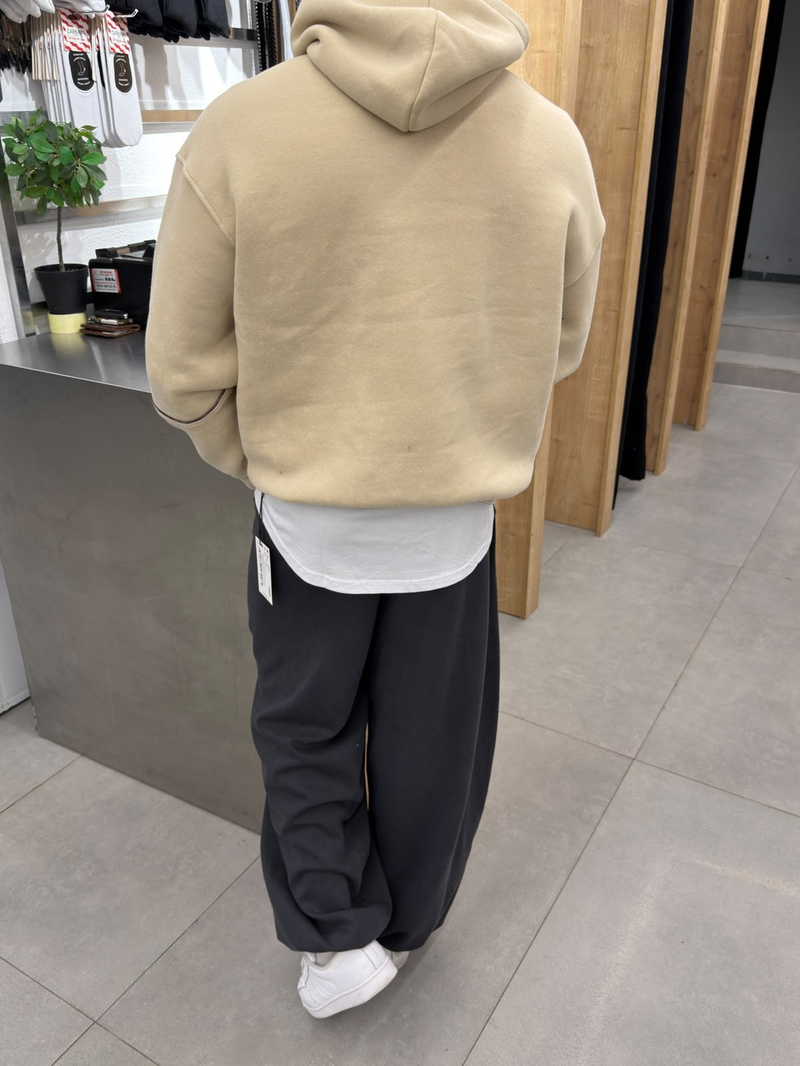Vamos Tasarım Sweatshirt Bej