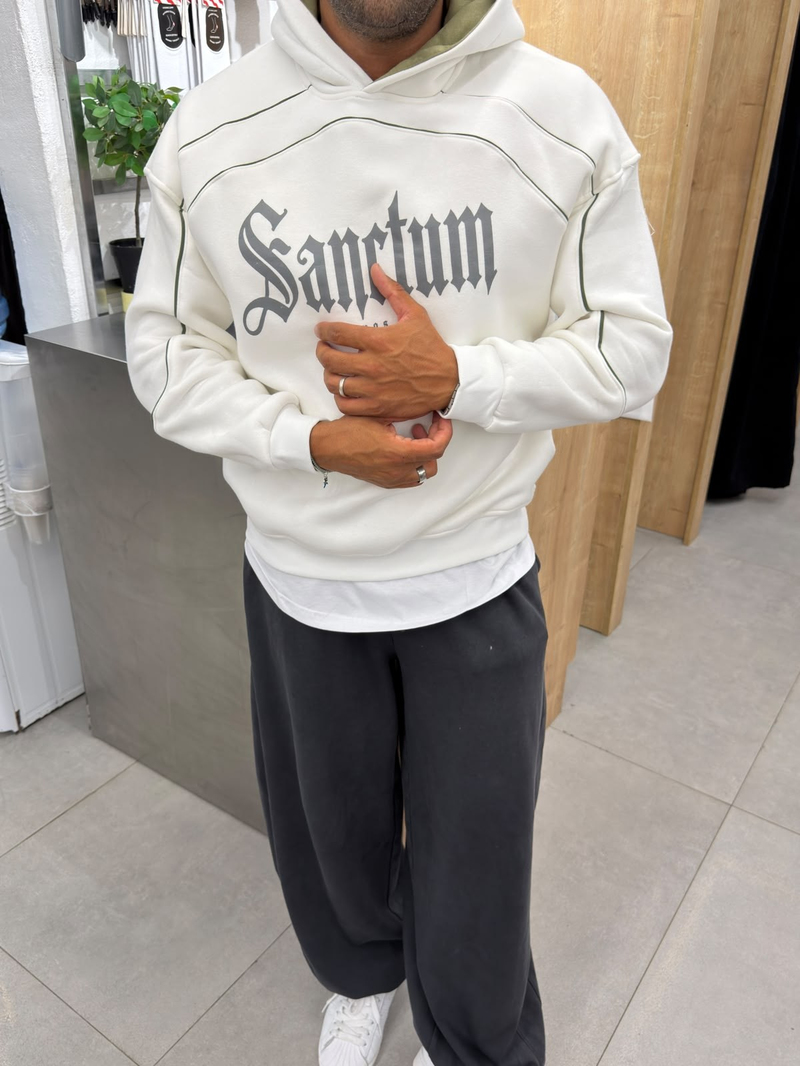 Vamos Tasarım Sweatshirt Beyaz