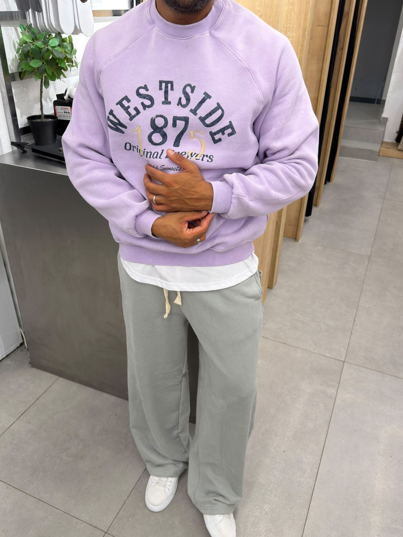 Vamos Yıkamalı Sweat Lila