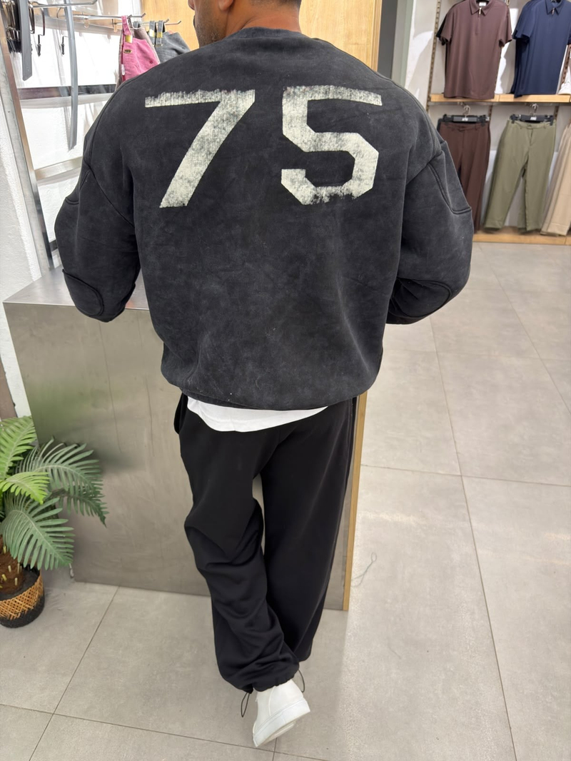 Vamos Yıkamalı Üst Kalite Sweat Antrasit