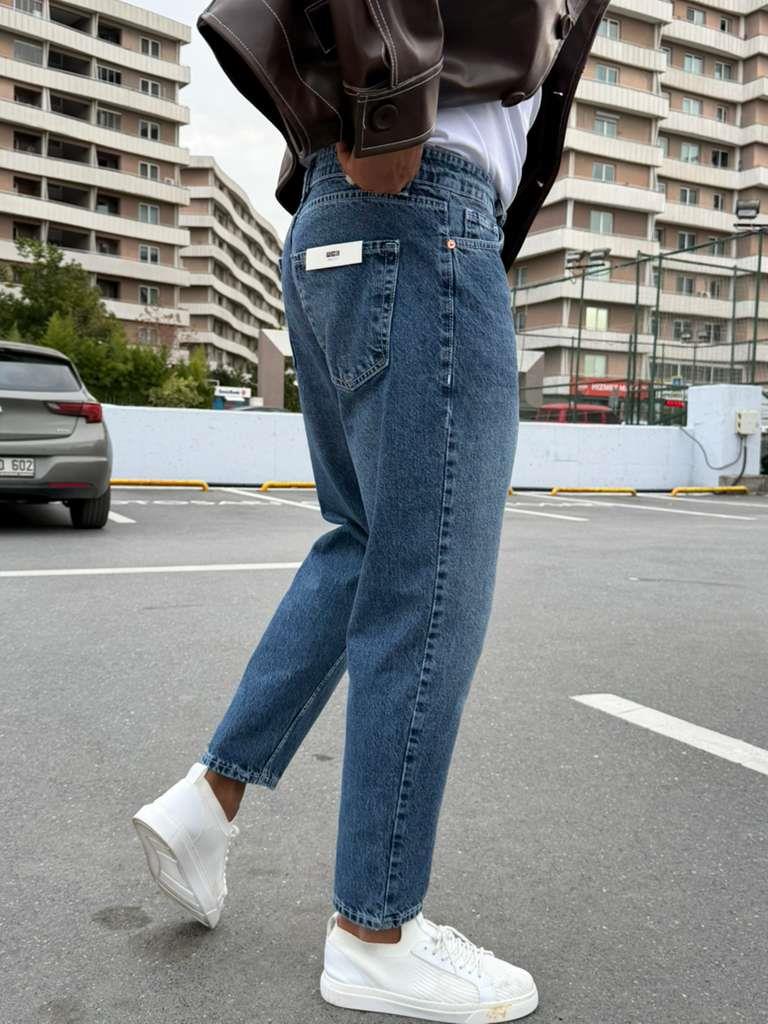 We11 Boyfriend Jean Koyu Mavi