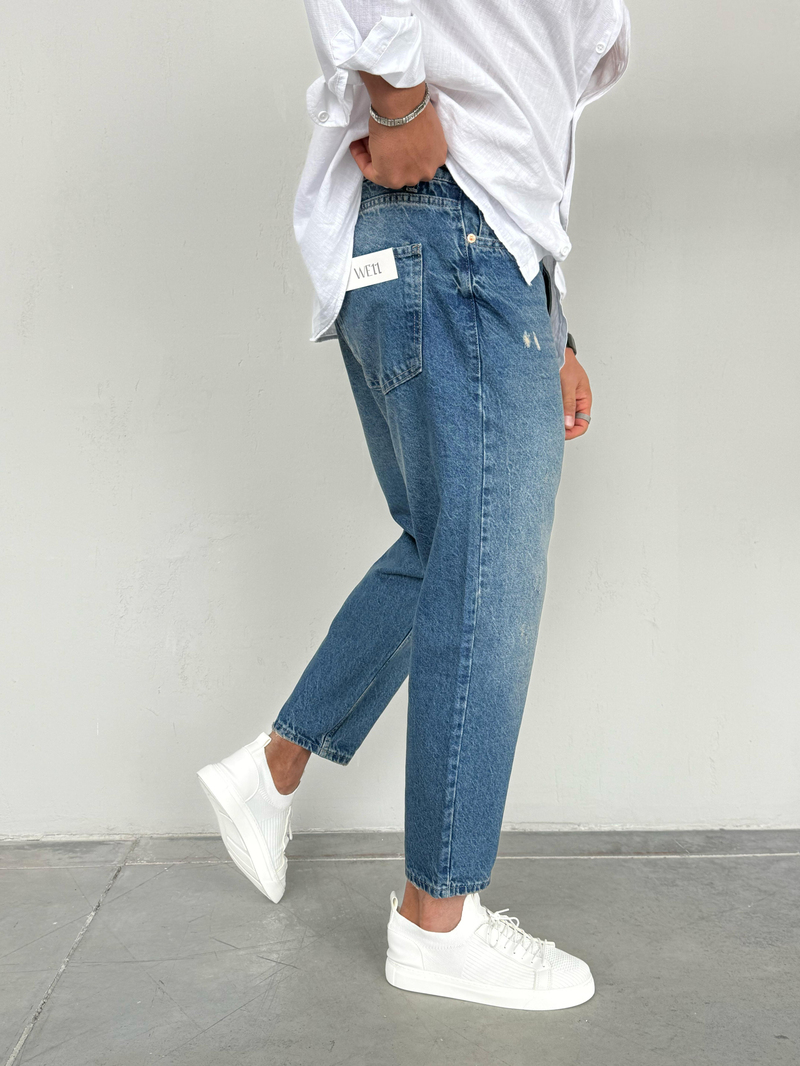 We11 Boyfriend Jean Mavi