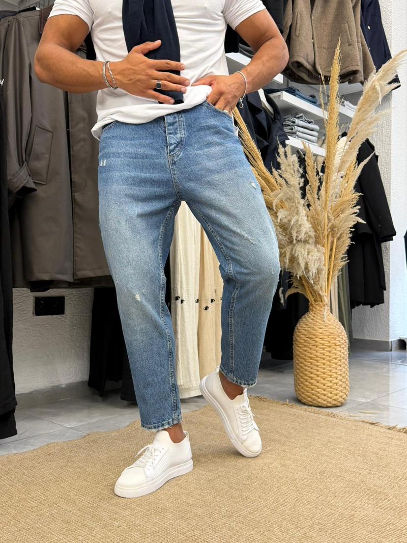We11 Boyfriend Jean Mavi