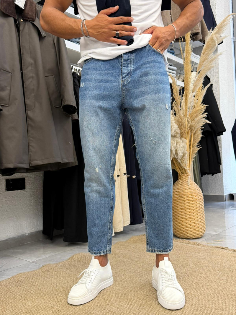 We11 Boyfriend Jean Mavi