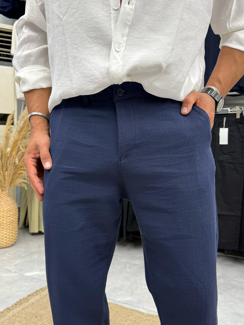We11 Krinkıl Pantolon Lacivert