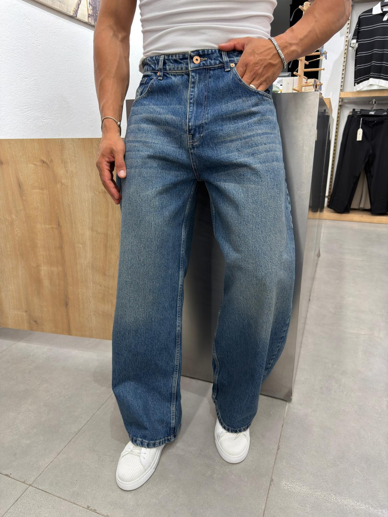 We11 Süper Baggy Jean Mavi