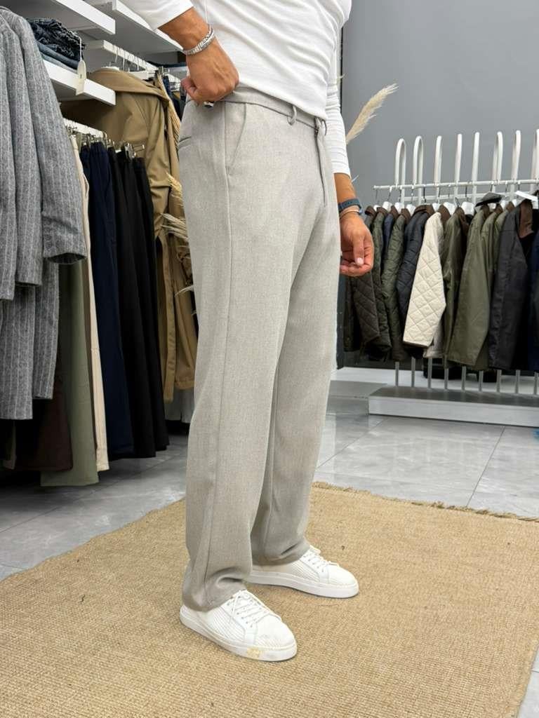 We11 Yün Regular Pantolon Gri
