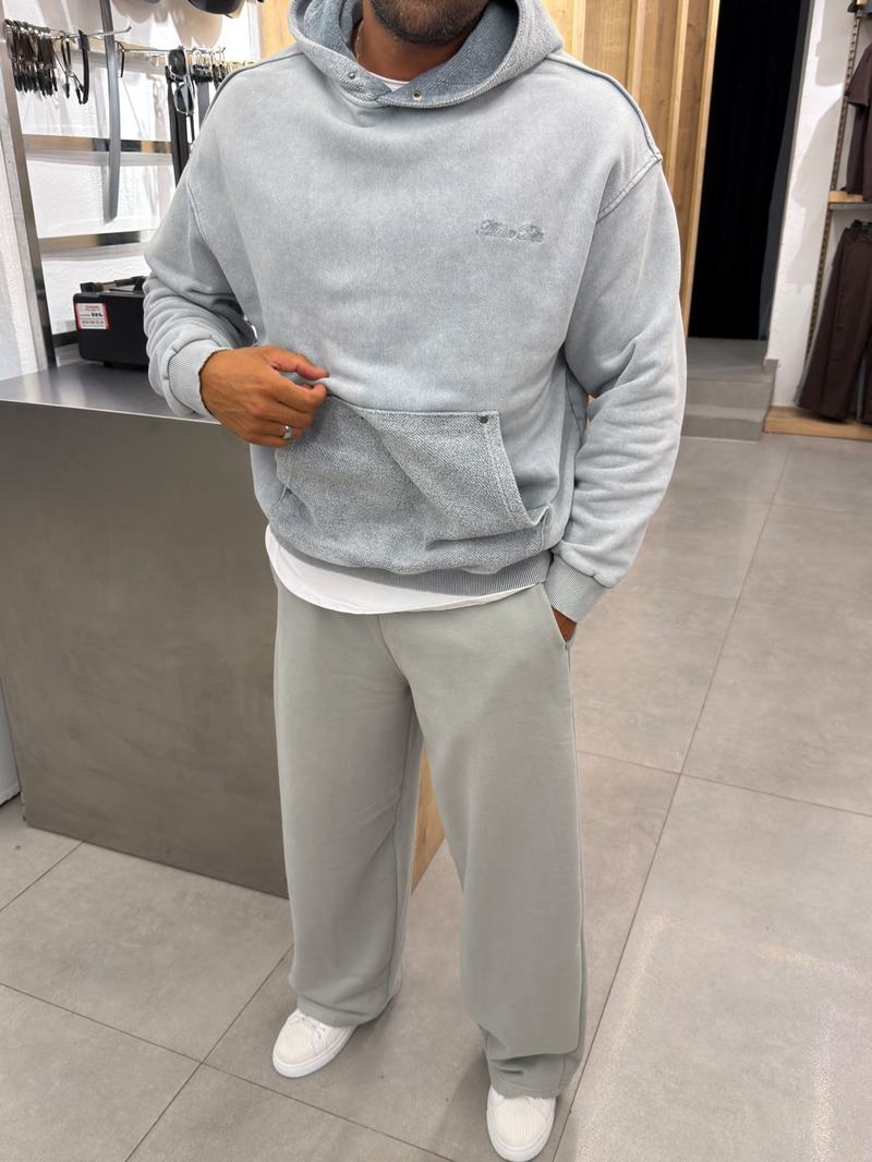 Yıkamalı Yüksek Kalite Sweatshirt Gri