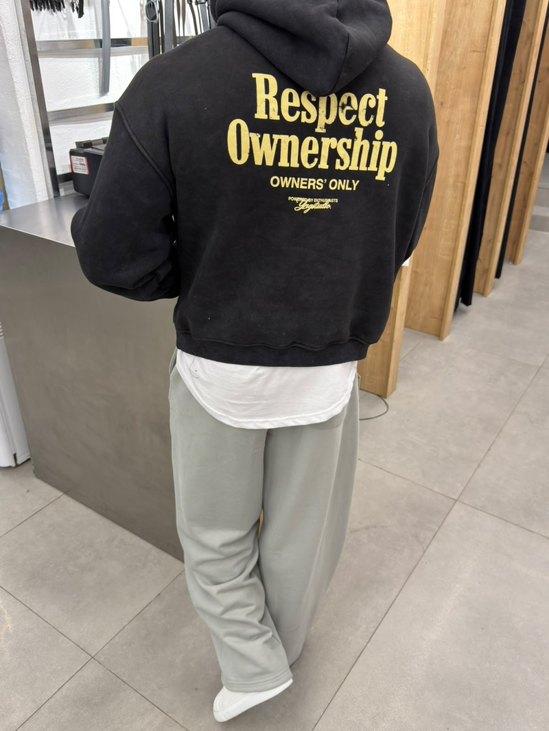Yıkamalı Yüksek Kalite Sweatshirt Siyah