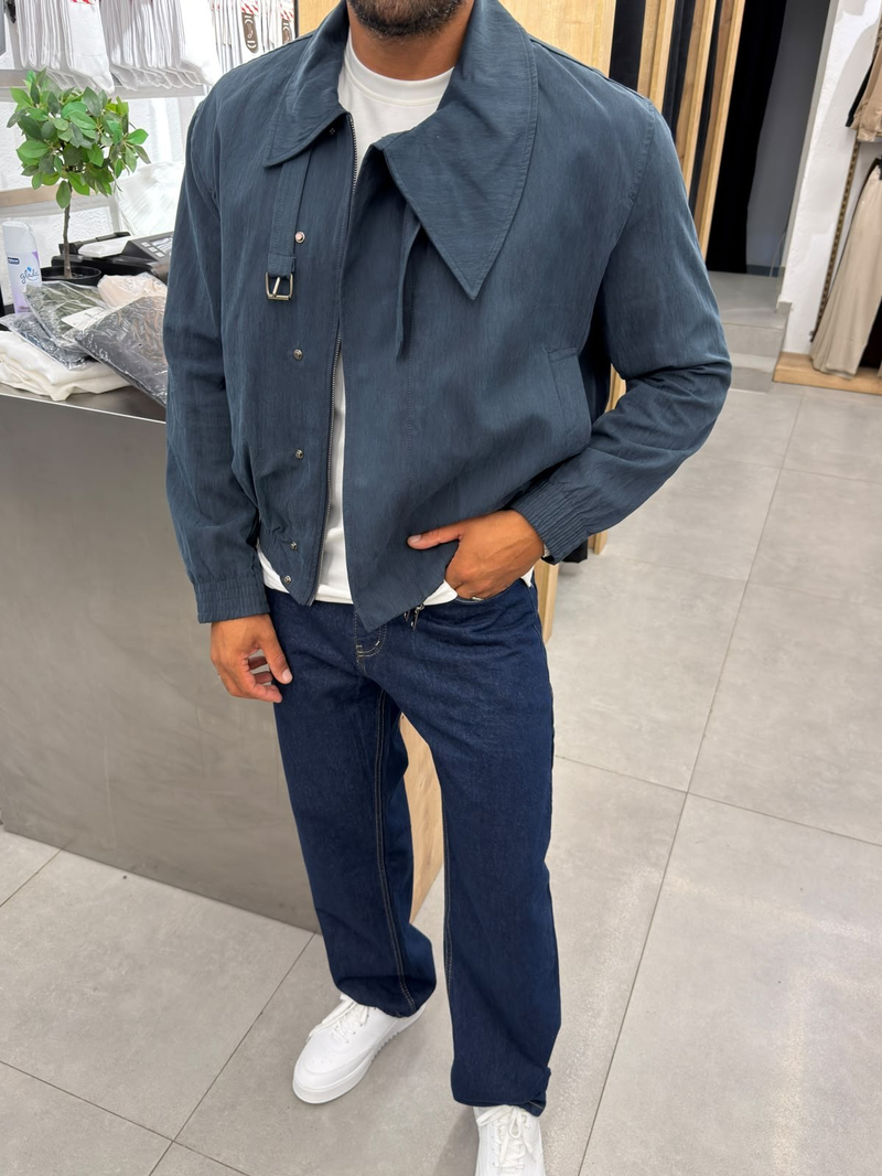 Yüksek kalite %100 Tencel Mont Lacivert