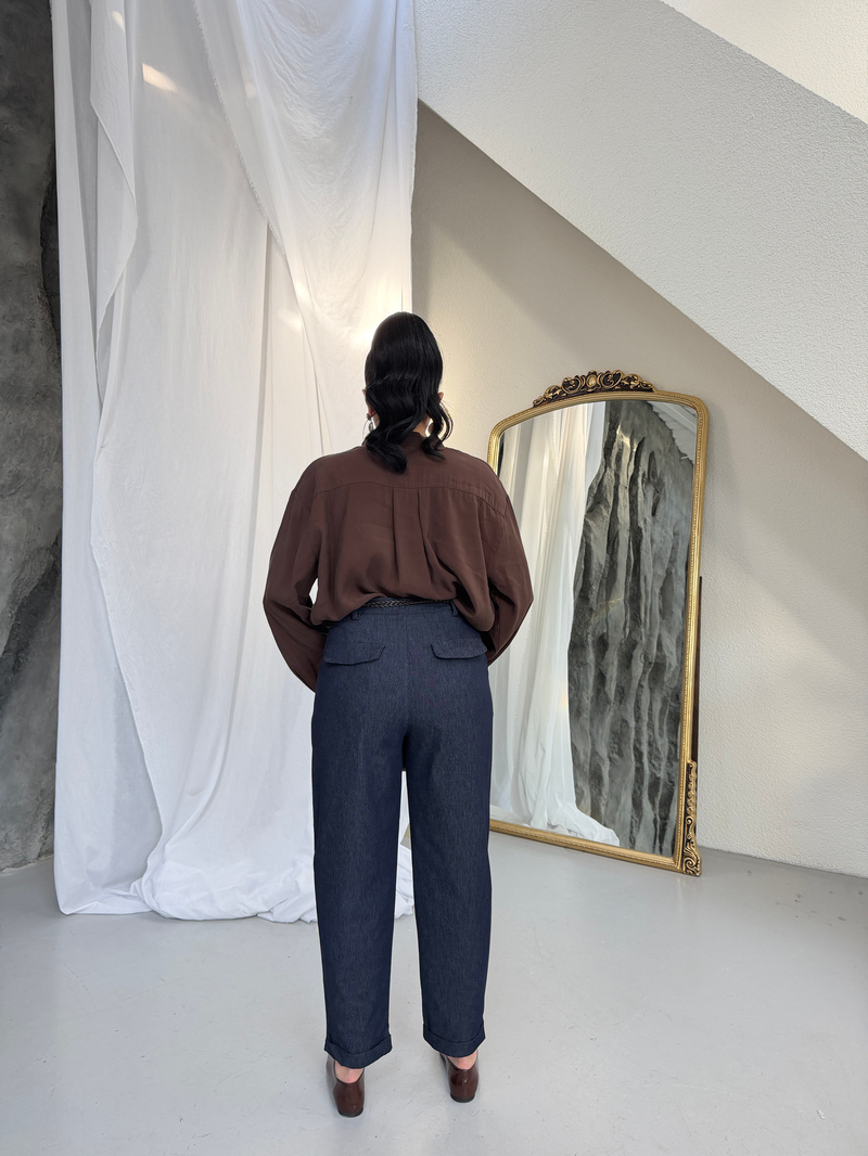 Marka Model Kemerli Chino Likralı Pantolon