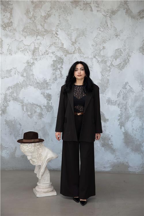 Oversize Takım Kahve