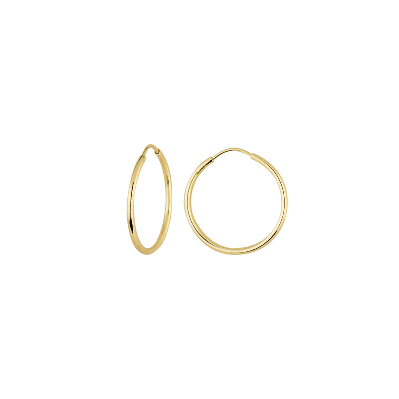 14 Ayar 1 cm Şarnel Halka Küpe