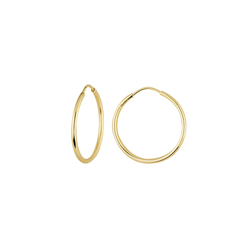 14 Ayar 1.5 cm Şarnel Halka Küpe