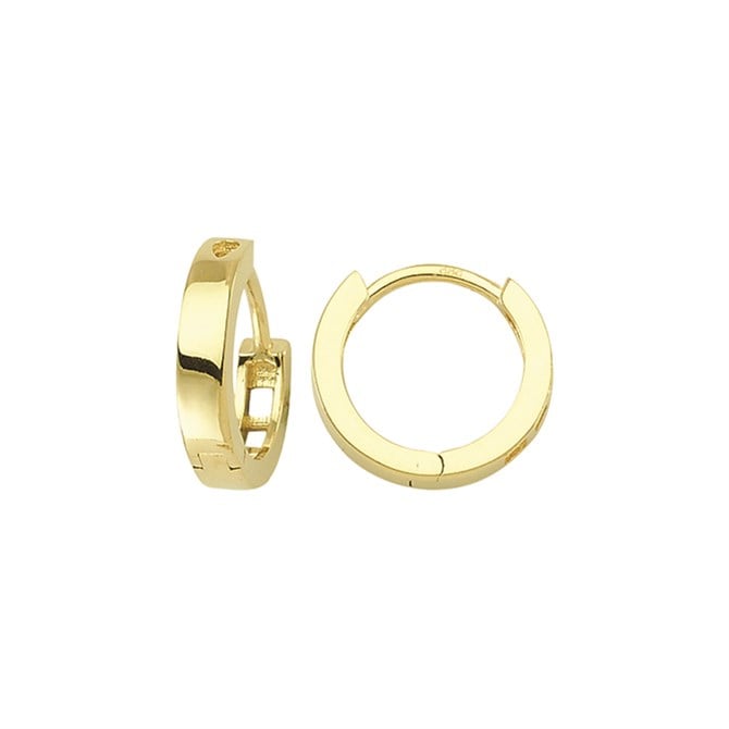 14 Ayar Sade Halka Altın Küpe