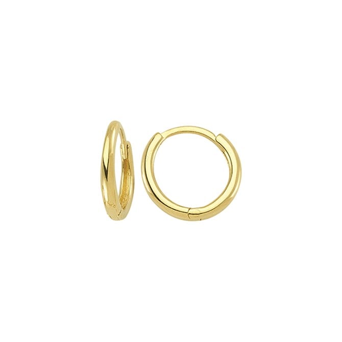 14 Ayar Sade Halka Altın Küpe