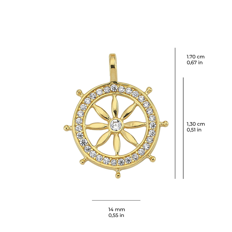 14 Ayar Dümen Altın Kolye Ucu