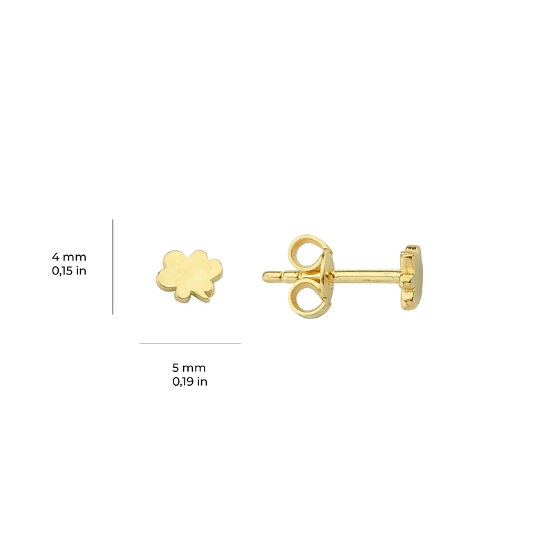 14 Ayar Altın Minik Kelebek Küpe