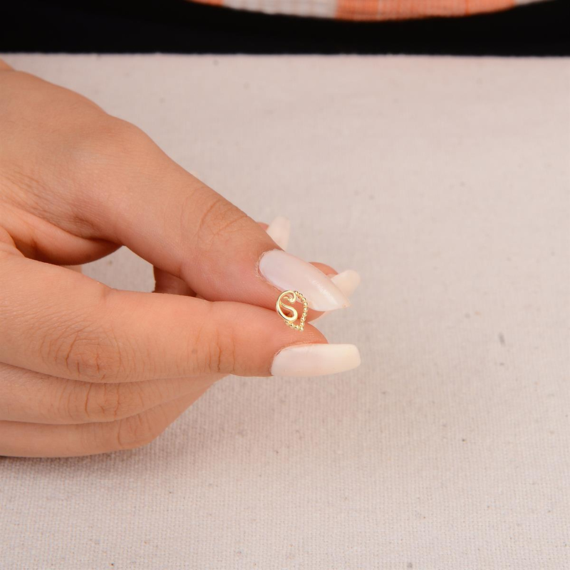 14 Ayar Altın Damla Küpe