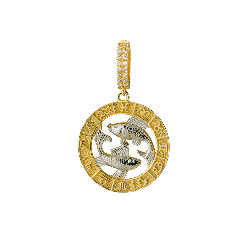 Balık Burç Altın Charm