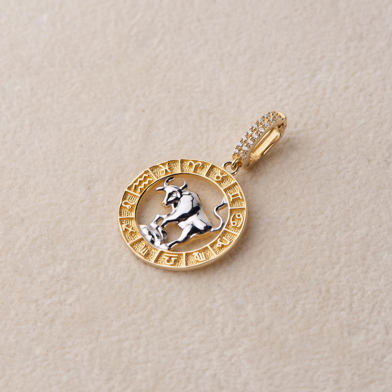 Boğa Burç Altın Charm