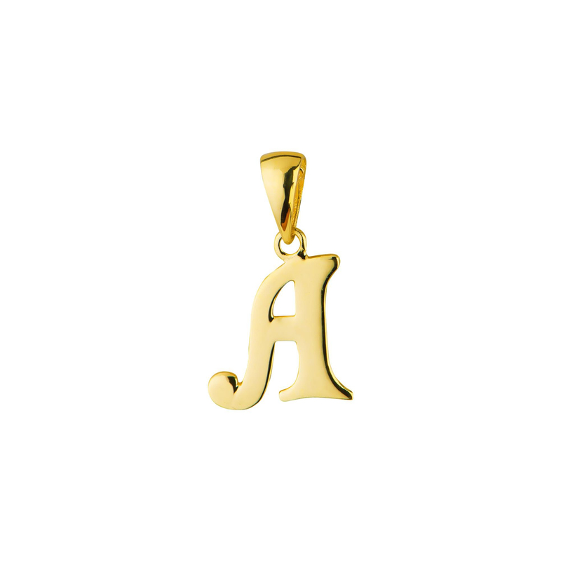14 Ayar Altın A Harfi Kolye Ucu