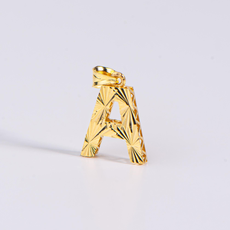 14 Ayar Altın A Harfi Kolye Ucu