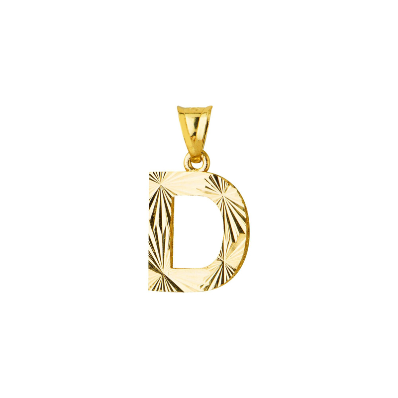 14 Ayar Altın D Harfi Kolye Ucu