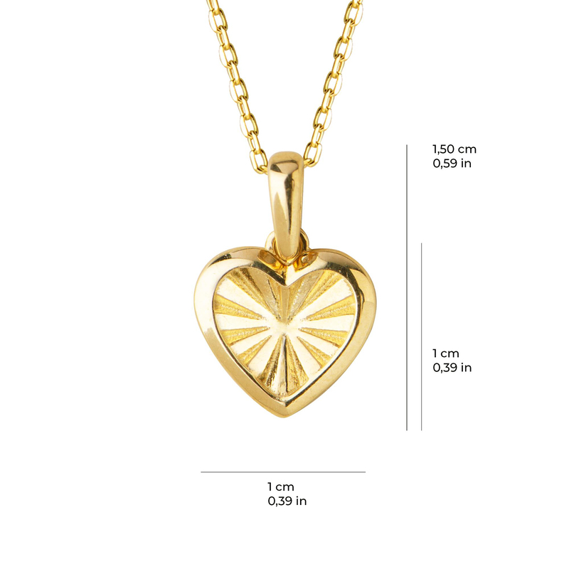 14 Ayar Altın Minik Kalp Kolye