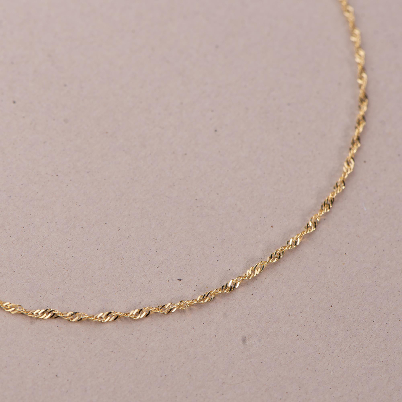 14 Ayar Singapur Altın Zincir Kolye