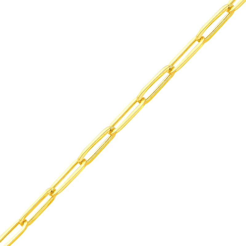 14 Ayar Paper Clip Altın Kolye