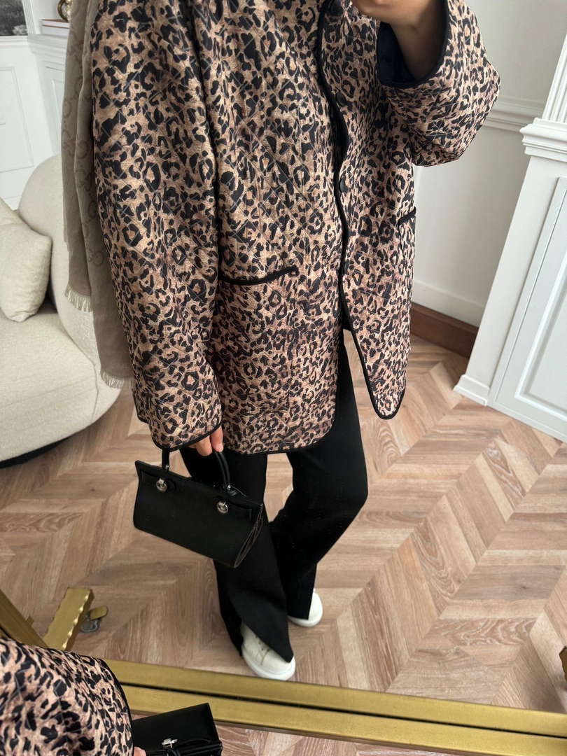 LEOPAR DESENLİ CEKET 