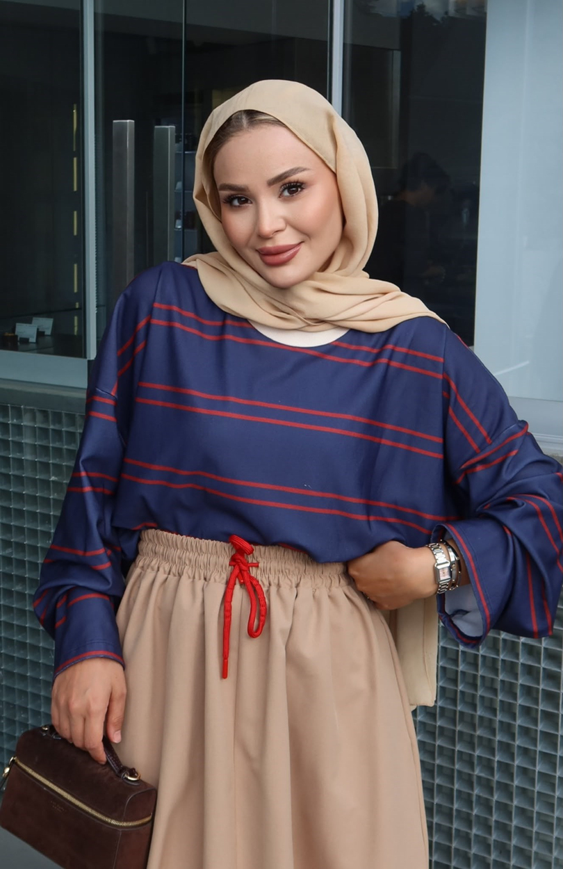 Basic Sweatshirt Lacivert