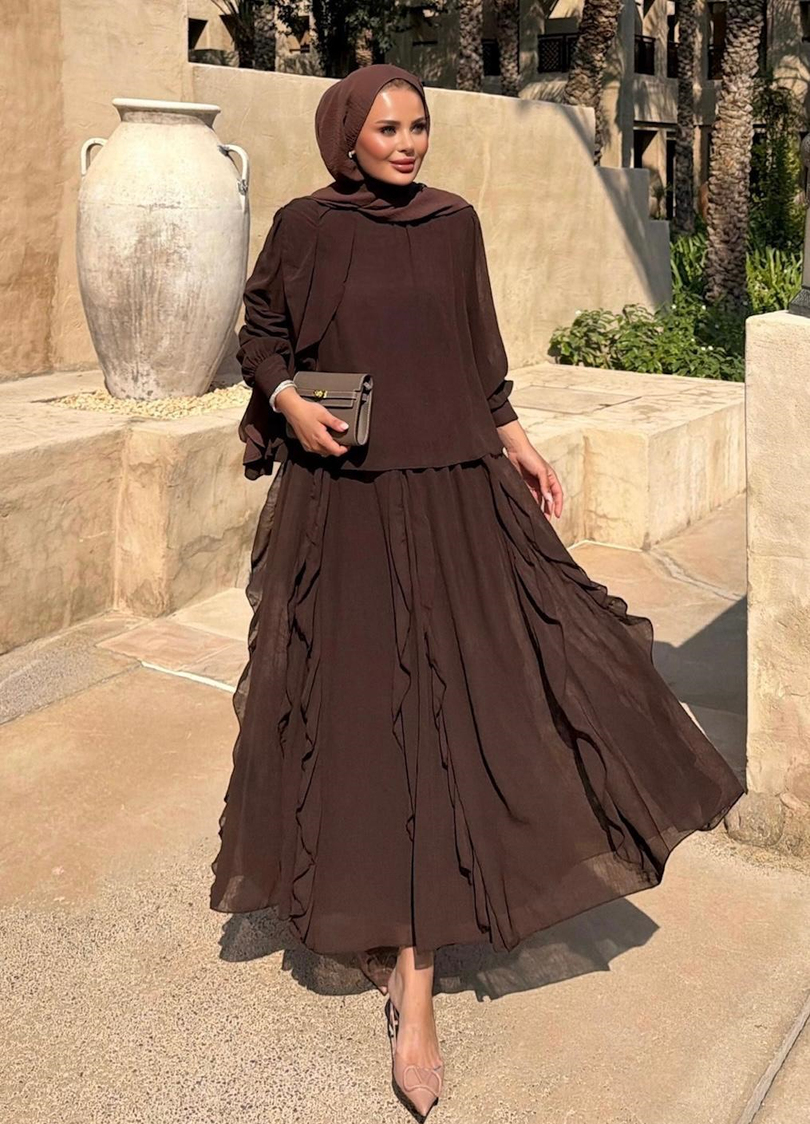 Glam Takım Kahverengi