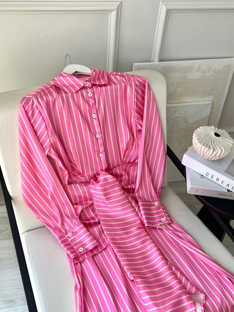 ESGALA ELBİSE PEMBE ÖNSİPARİŞ